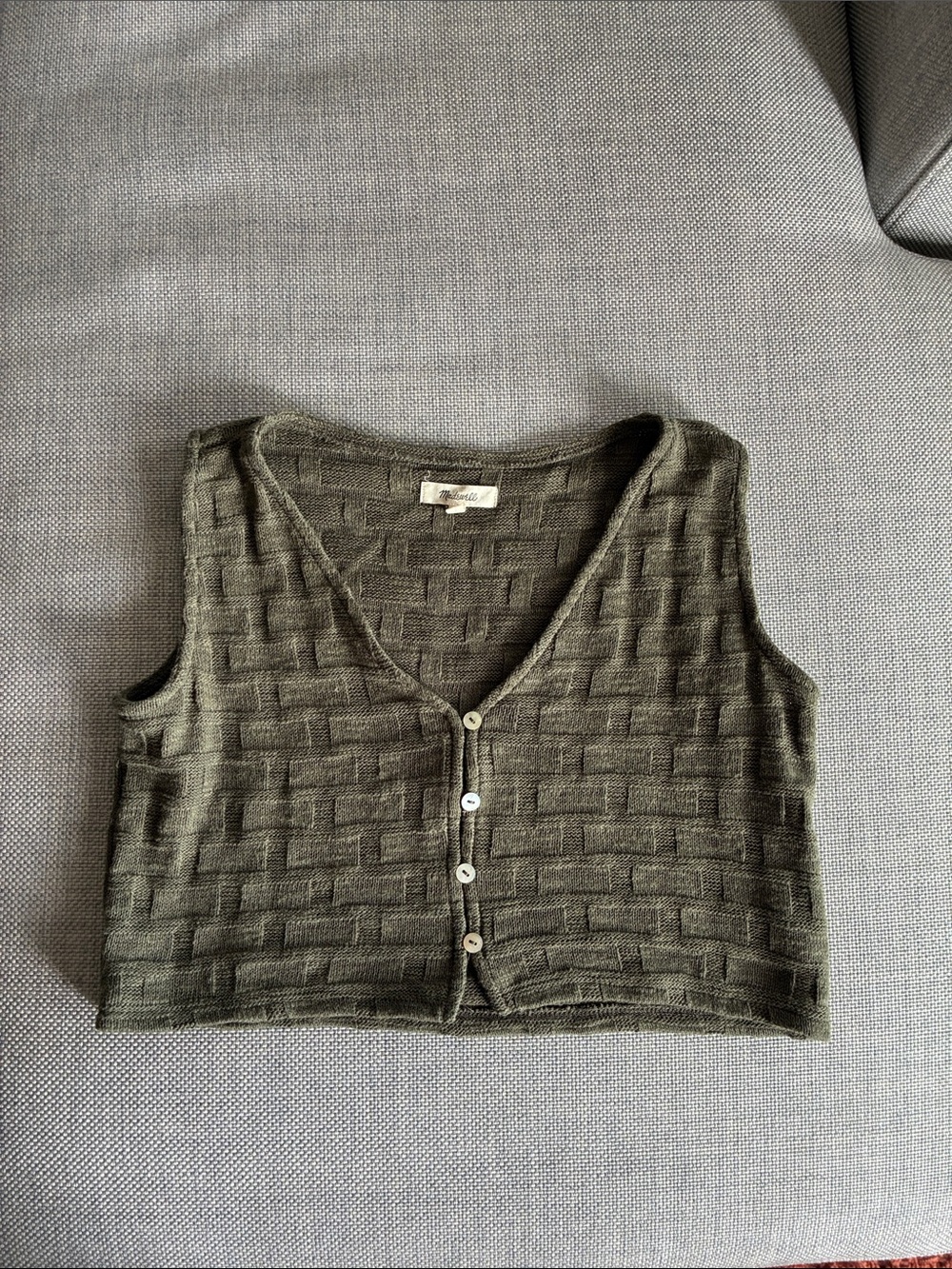 MADEWELL green crop tank